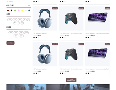E-Commerce Landing Page — Electronics