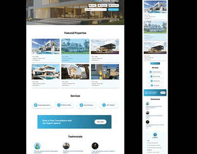 Real Estate Company Landing Page