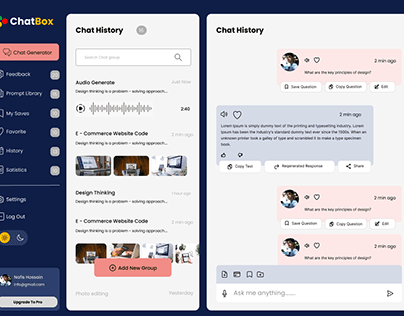 Social Media Dashboard Design